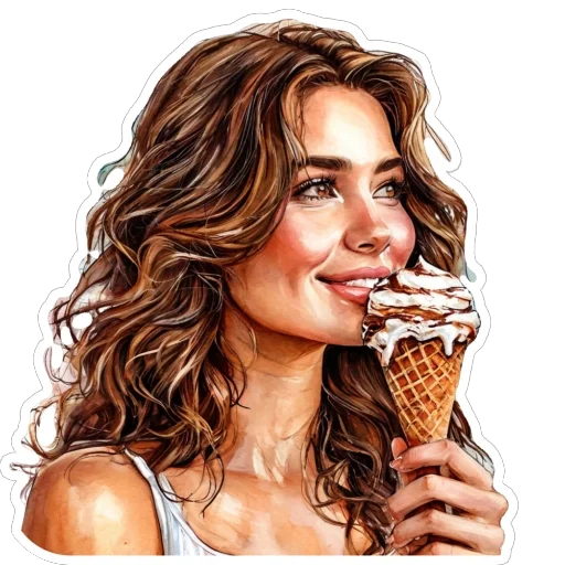 🍦 Стикер «Шоколад» для Telegram