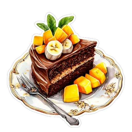 🍰 Стикер «Шоколад» для Telegram
