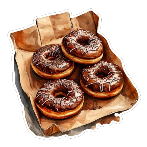 🍩 Стикер «Шоколад» для Telegram