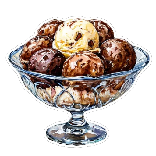 🍨 Стикер «Шоколад» для Telegram