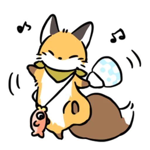 🚶 Стикер «short-legged fox v.2 //» для Telegram