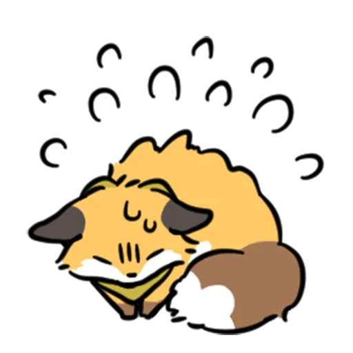 😰 Стикер «short-legged fox v.2 //» для Telegram