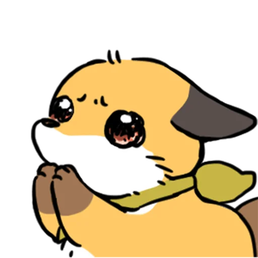 🙏 Стикер «short-legged fox v.2 //» для Telegram