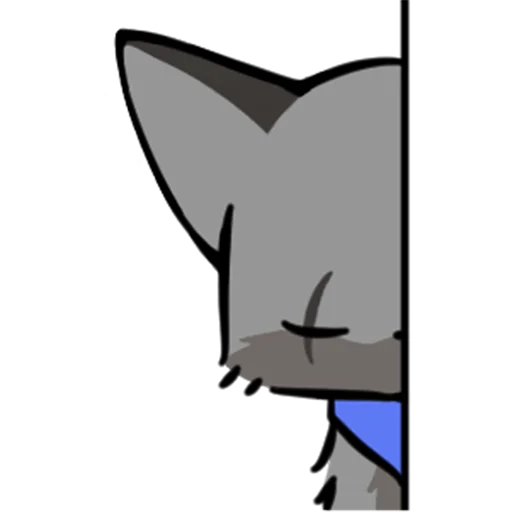👀 Стикер «short-legged fox v.2 //» для Telegram