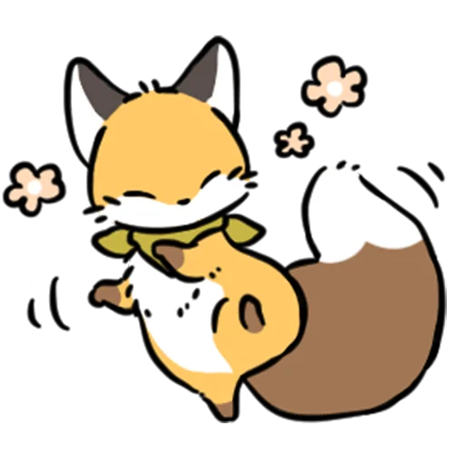 💃 Стикер «short-legged fox v.2 //» для Telegram