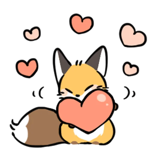 ❤️ Стикер «short-legged fox v.2 //» для Telegram