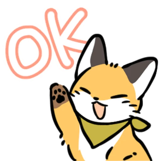 👌 Стикер «short-legged fox v.2 //» для Telegram