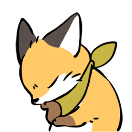 🤔 Стикер «short-legged fox v.2 //» для Telegram
