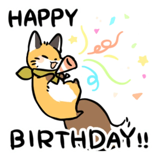 🥳 Стикер «short-legged fox v.2 //» для Telegram