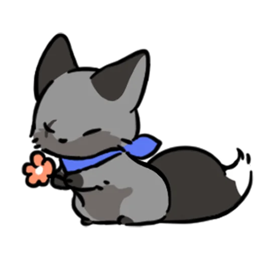 🤗 Стикер «short-legged fox v.2 //» для Telegram