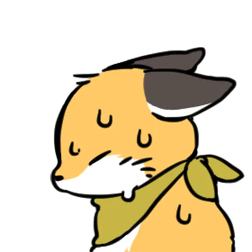 😓 Стикер «short-legged fox v.2 //» для Telegram