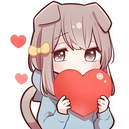 ❤️ Стикер «Шотландская киса» для Telegram