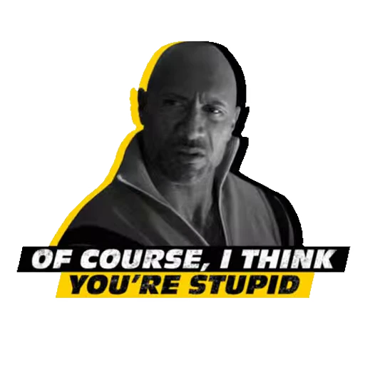 🤔 Стикер «Hobbs & Shaw» для Telegram