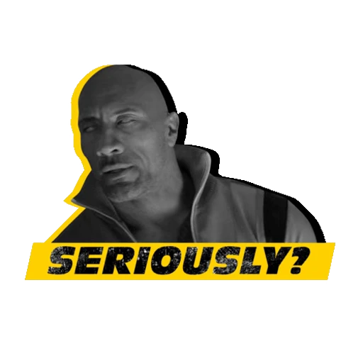 😏 Стикер «Hobbs & Shaw» для Telegram