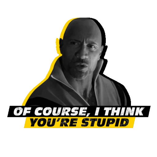 😐 Стикер «Hobbs & Shaw» для Telegram