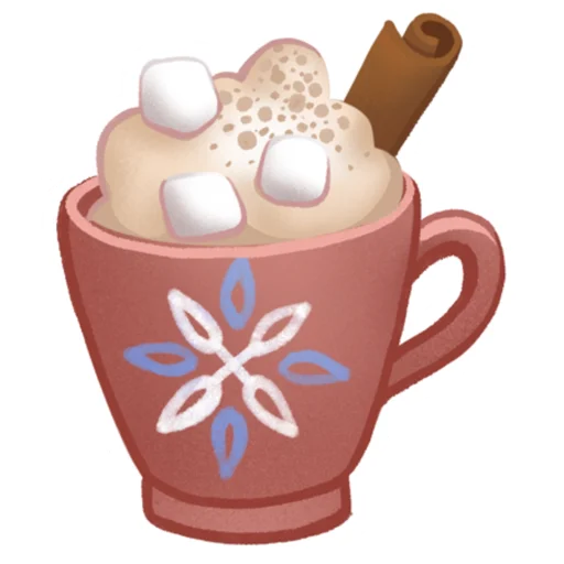☕️ Стикер «Зимняя девочка» для Telegram