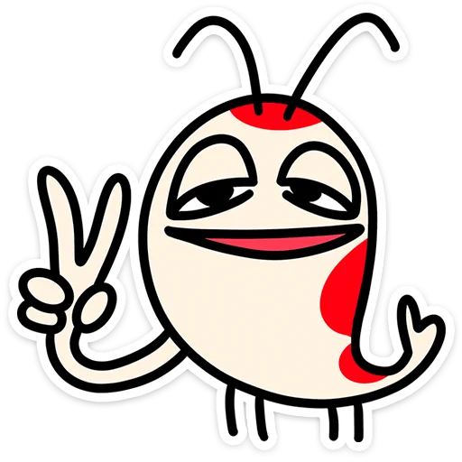 ✌️ Стикер «Креветыч» для Telegram