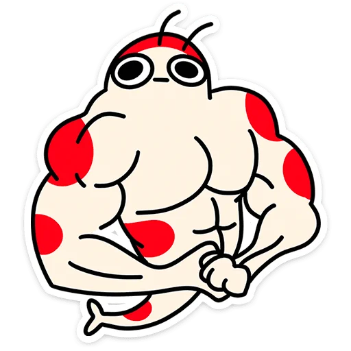 💪 Стикер «Креветыч» для Telegram