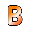 😌 Эмодзи «Оранжевые буквы, русские и английские» для Telegram