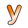 😚 Эмодзи «Оранжевые буквы, русские и английские» для Telegram