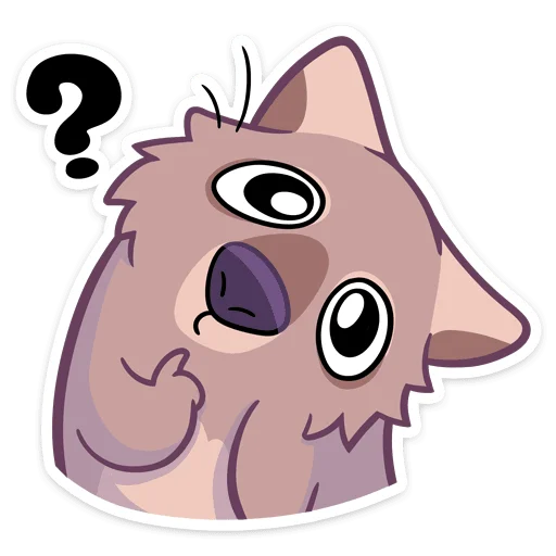 🤨 Стикер «Вомбат Шуга» для Telegram