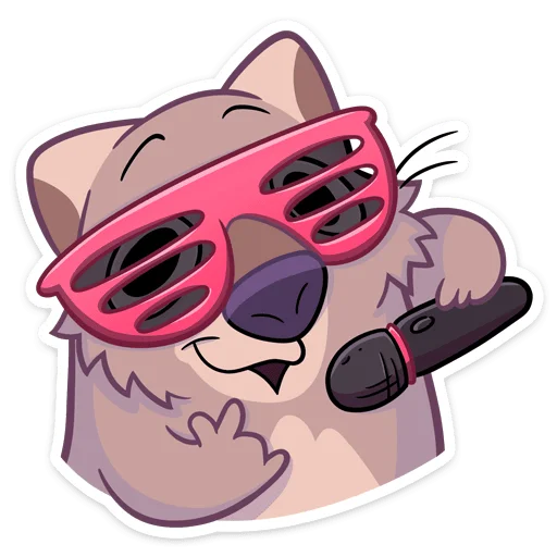 🎤 Стикер «Вомбат Шуга» для Telegram
