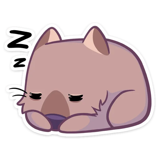 😴 Стикер «Вомбат Шуга» для Telegram