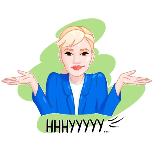 🤷‍♀️ Стикер «Шугаева» для Telegram