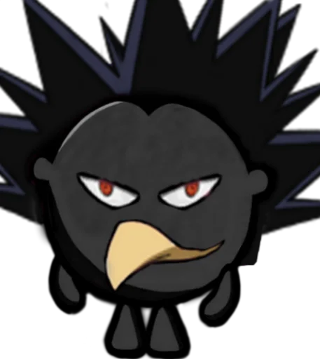 🐦‍⬛️ Стикер «Ястреб / Таками Кэйго» для Telegram