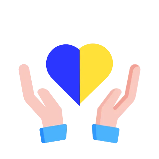 😘 Эмодзи «Шум Триває» для Telegram