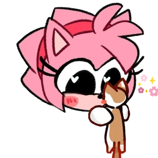 😺 Стикер «Shy little amy» для Telegram
