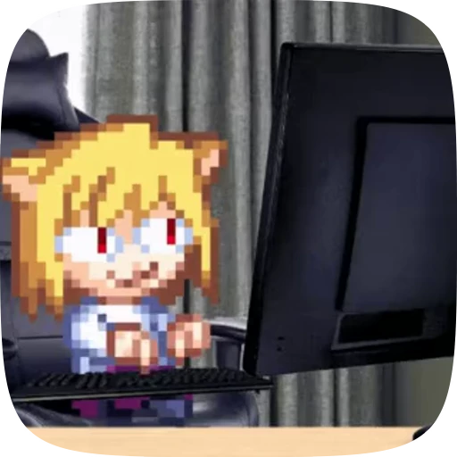 😺 Стикер «•.•.•.•.•.• ＮＥＣＯ ＡＲＣ .•.•.•.•.•.•.» для Telegram