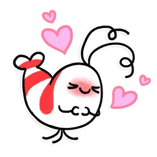 🥰 Стикер «Shy Shrimp» для Telegram