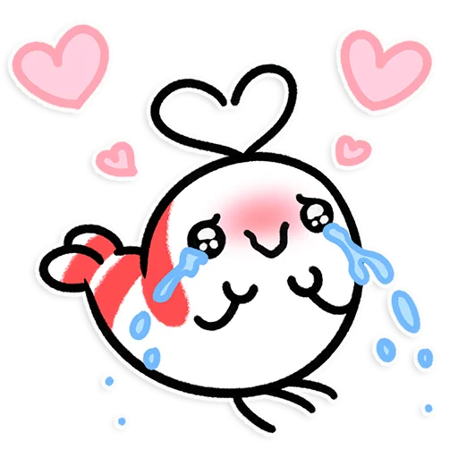 🦐 Стикер «Shy Shrimp» для Telegram