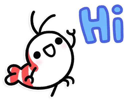 ✋ Стикер «Shy Shrimp» для Telegram