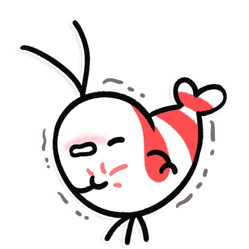 😵 Стикер «Shy Shrimp» для Telegram