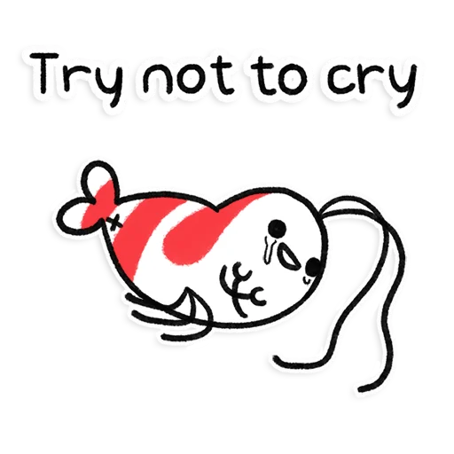 😭 Стикер «Shy Shrimp» для Telegram