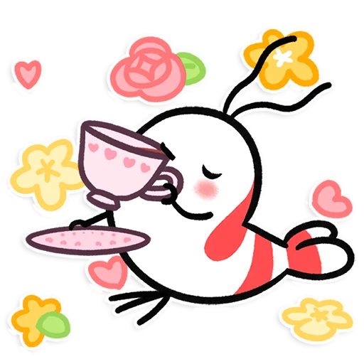 ☕️ Стикер «Shy Shrimp» для Telegram