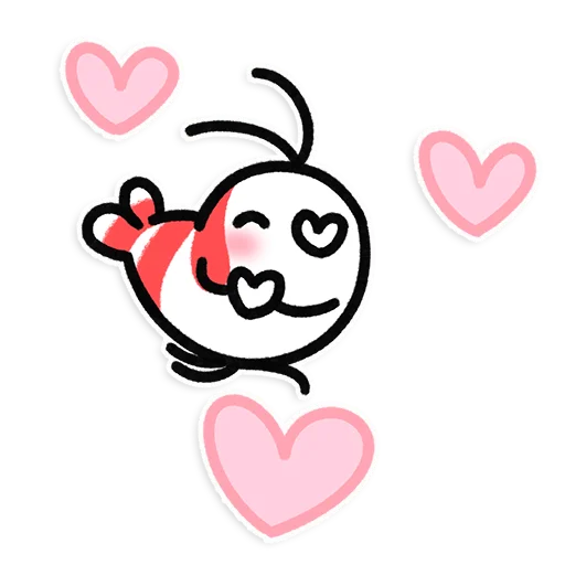 🦐 Стикер «Shy Shrimp» для Telegram
