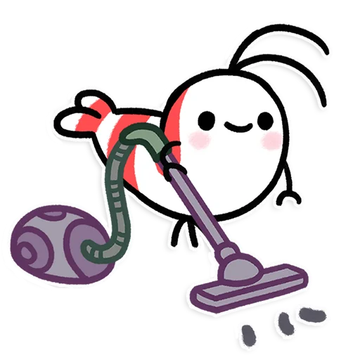 🧹 Стикер «Shy Shrimp» для Telegram