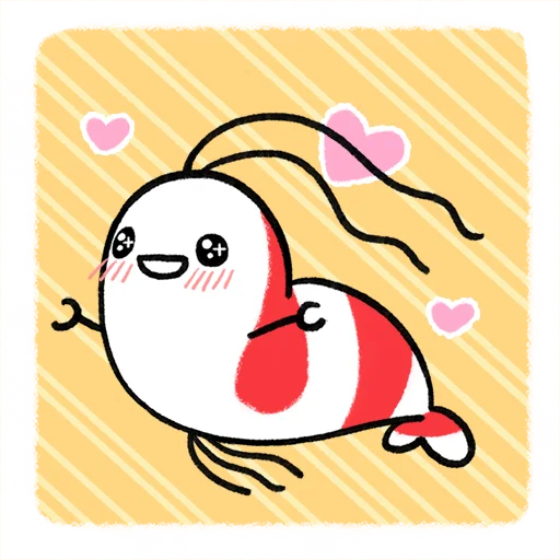 😍 Стикер «Shy Shrimp» для Telegram