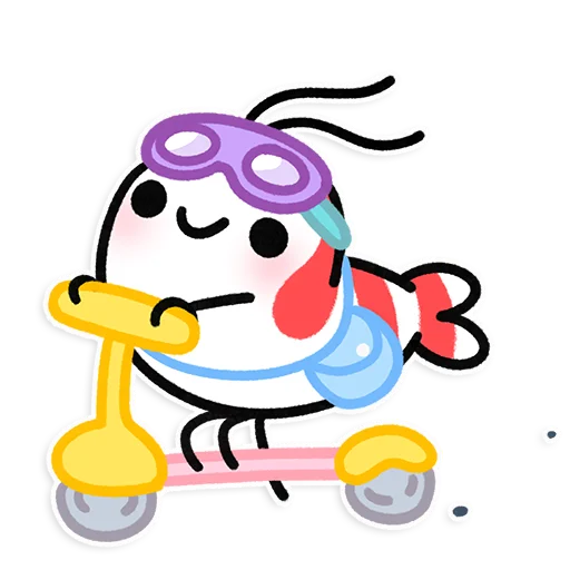 🦐 Стикер «Shy Shrimp» для Telegram
