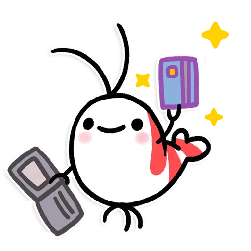 💳 Стикер «Shy Shrimp» для Telegram