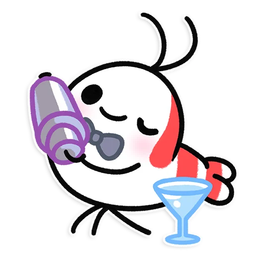 🦐 Стикер «Shy Shrimp» для Telegram
