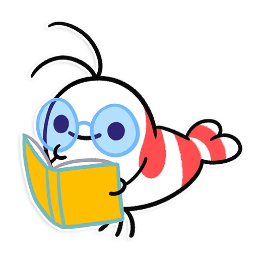 📚 Стикер «Shy Shrimp» для Telegram