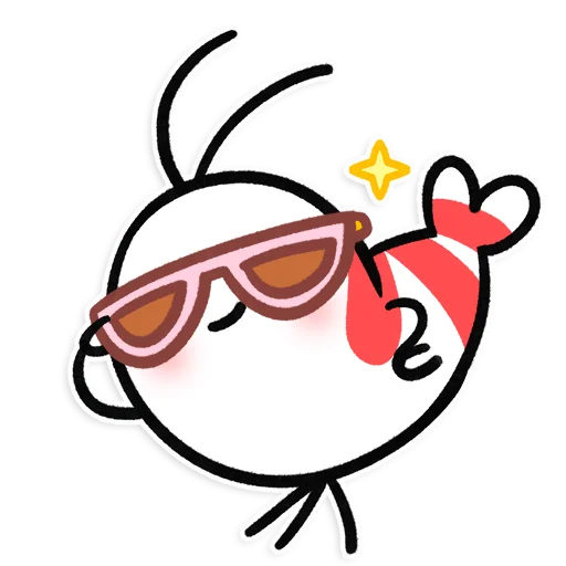 🦐 Стикер «Shy Shrimp» для Telegram