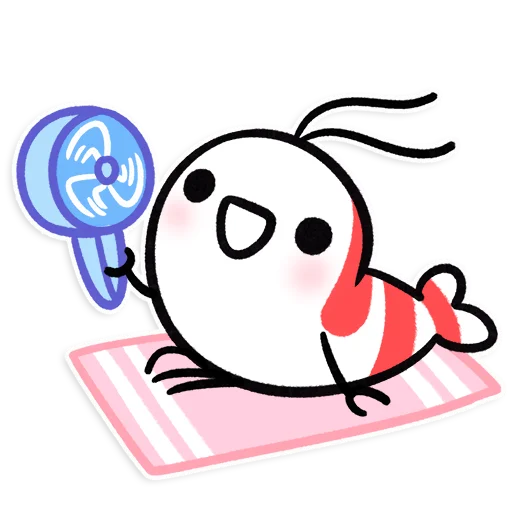 🏖 Стикер «Shy Shrimp» для Telegram