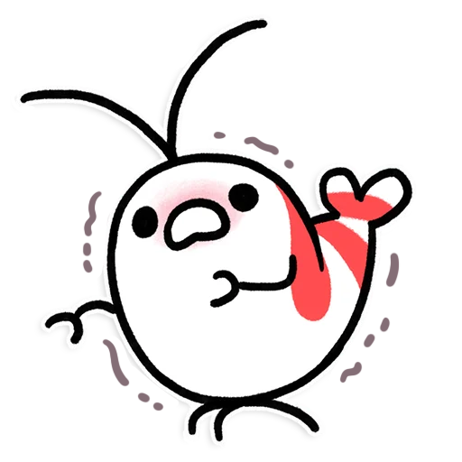 😨 Стикер «Shy Shrimp» для Telegram