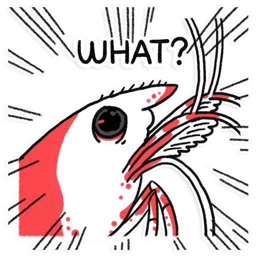 😮 Стикер «Shy Shrimp» для Telegram