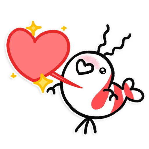 😍 Стикер «Shy Shrimp» для Telegram